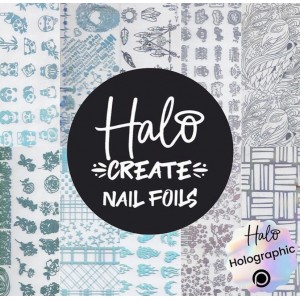 Halo Create Nail Foil Holographic Patterns pk10
